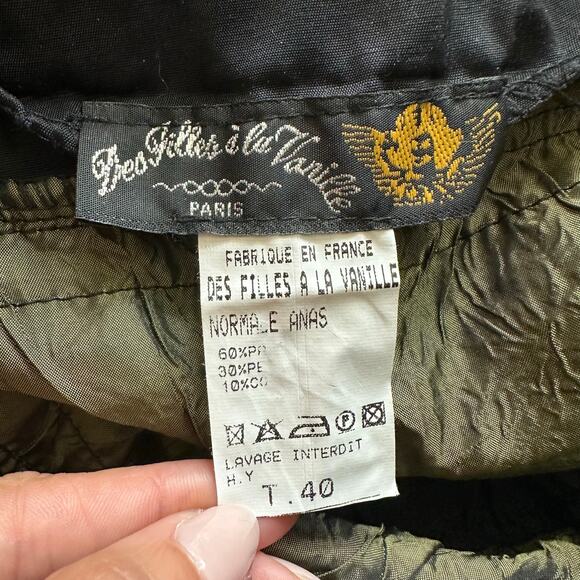 Des Fillas A LA Vanille Paris Boho Patchwork Multicolor Paisley Lace Skirt- M/L - Picture 4 of 8